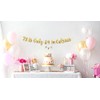 75 is Only 24 in Celsius Gold Glitter Banner -