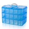 Daletu Sorting Boxes for Small Parts with Lid, Plastic Storage
