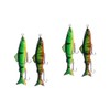 Sosoport 4pcs Fishing Lures Hard Baits for Outdoor Fishing Lightweight