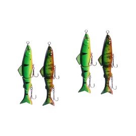 Sosoport 4pcs Fishing Lures Hard Baits for Outdoor Fishing Lightweight Angling Tool Vivid Appearance to Attract Fish Essential Tackle