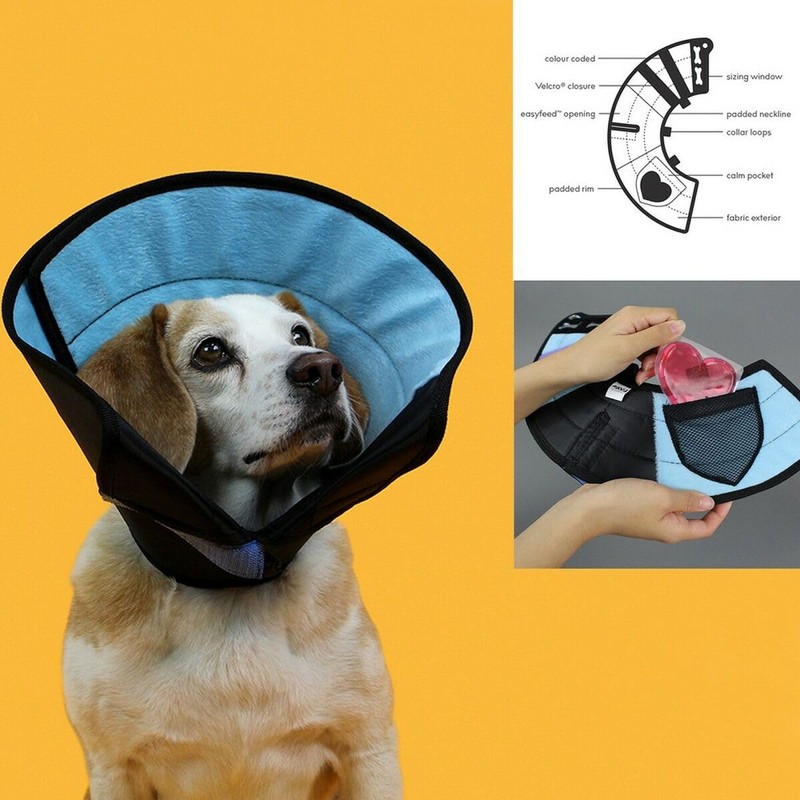 KVP Calmer Pet Recovery Collar, S Size Fits 8" to