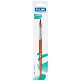 MILAN Round School Brush, Wood, nº 16