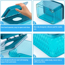 AWGOU Wet Baby Wipes Dispenser - Large Capacity Wipe Holder Seal-Designed Dust-Proof Wet Wipes Container Keep Diaper Wipes Fresh