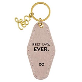 Santa Barbara Design Studio Wedding Collection Vintage Motel Key Ring Hotel Keychain, 3.5" Long, Best Day Ever