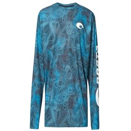 COSTA TECHNICAL TOPOGRAPHIC FQA400758 COSTA T-SHIRTS AQUAMARINE S MEN