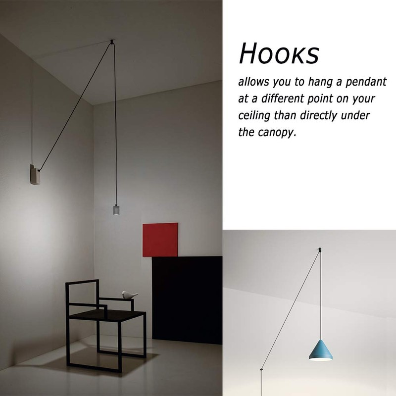 DIY Chandelier Lighting Hook Ceiling Wall Hanging Swag Pendant Lamp