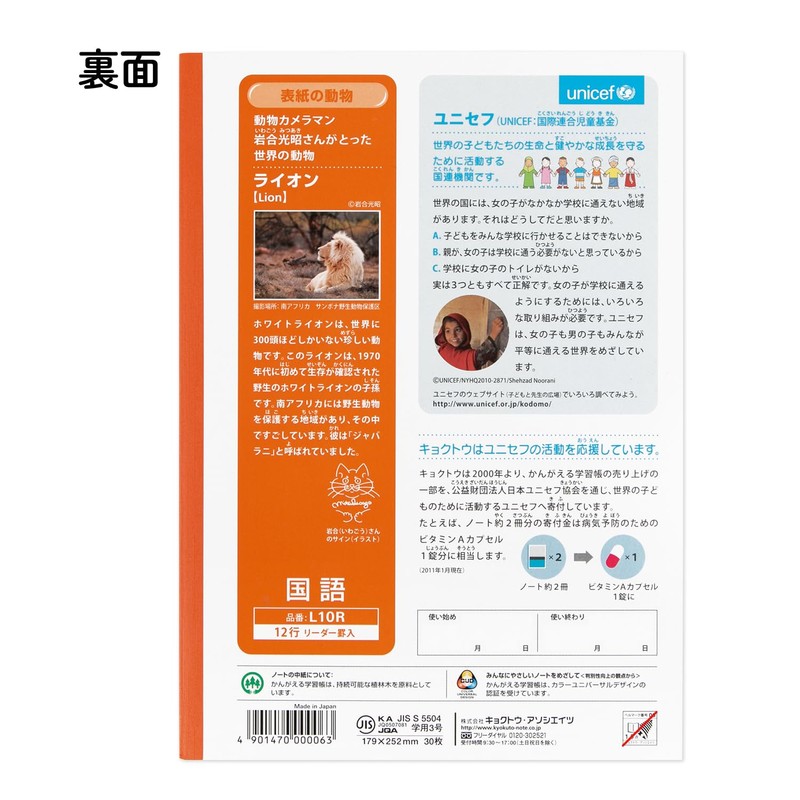 キョクトウ かんがえる学習帳 国語12行 L10R