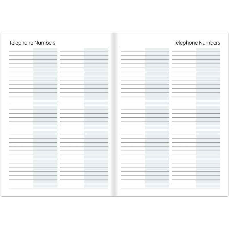 1ABOVE A4 Week to View 2025 Diary| 60gsm-Paper| Hardback, Casebound