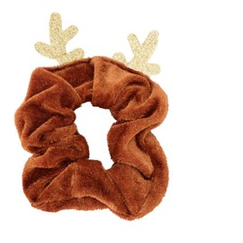 VICASKY 1pc Christmas Antler Hair Hair Rope for Women Cozy Ponytail Holder Festive Holiday Accessory for Parties and Everyday Wear