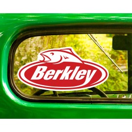 The Decal And Sticker Mafia 2 BERKLEY FISHING Rods Lures DECALs Sticker Bogo For Car Window Bumper Truck - 3.5"W x 1.7"H
