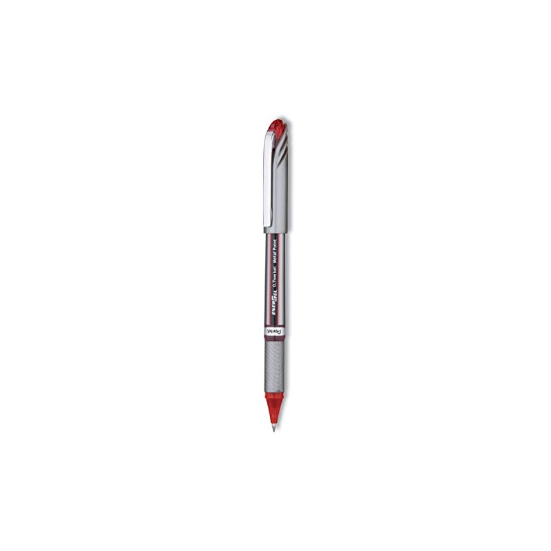 EnerGel NV Liquid Roller Ball Stick Gel Pen, Red Ink,