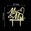 AMINJIE Mr and Mrs Cake Topper - Wedding, Engagement, Wedding