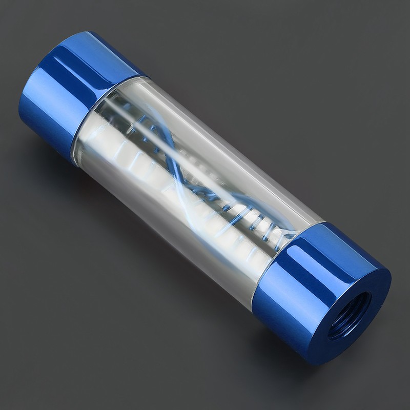 Water Flow Meter Multiple Color Metal Spiral G1/4 Female Thread