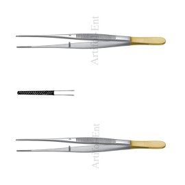 Artifol-Ent TC Semken Dissecting Forceps 12.5 cm 5" Surgical Dental Tweezer 2 Pcs #114910483
