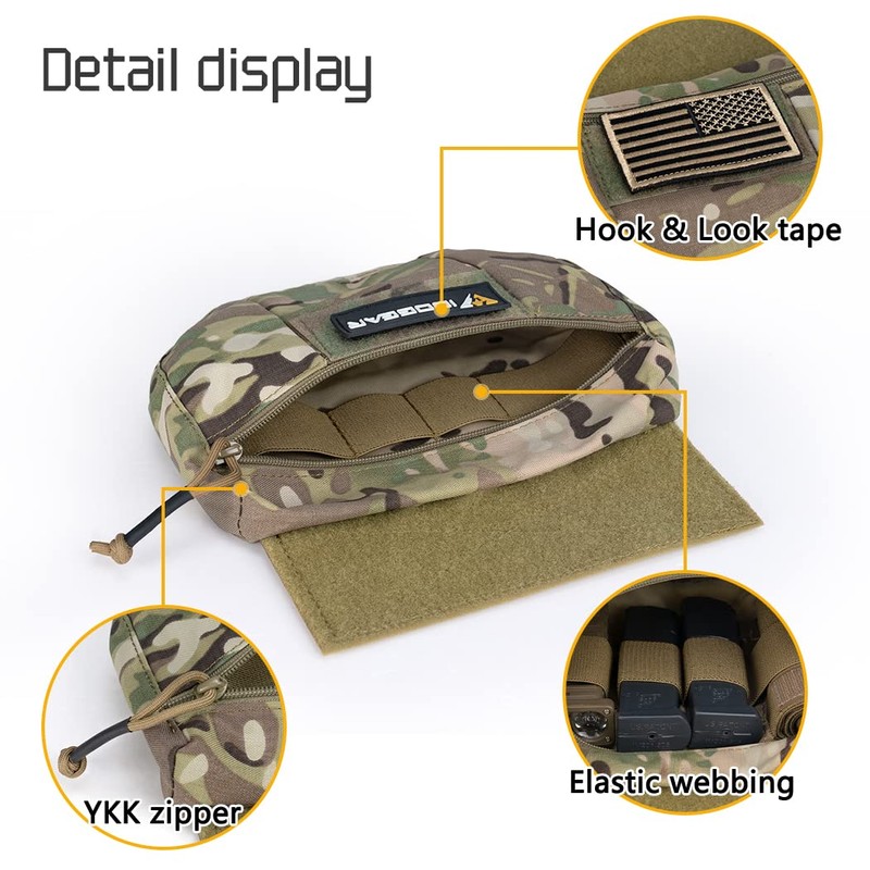 IDOGEAR Tactical Dump Drop Pouch for JPC CPC AVS Tactical