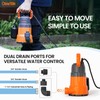Cleartide Submersible Sump Pump with Tethered Float Switch, 1/2 HP