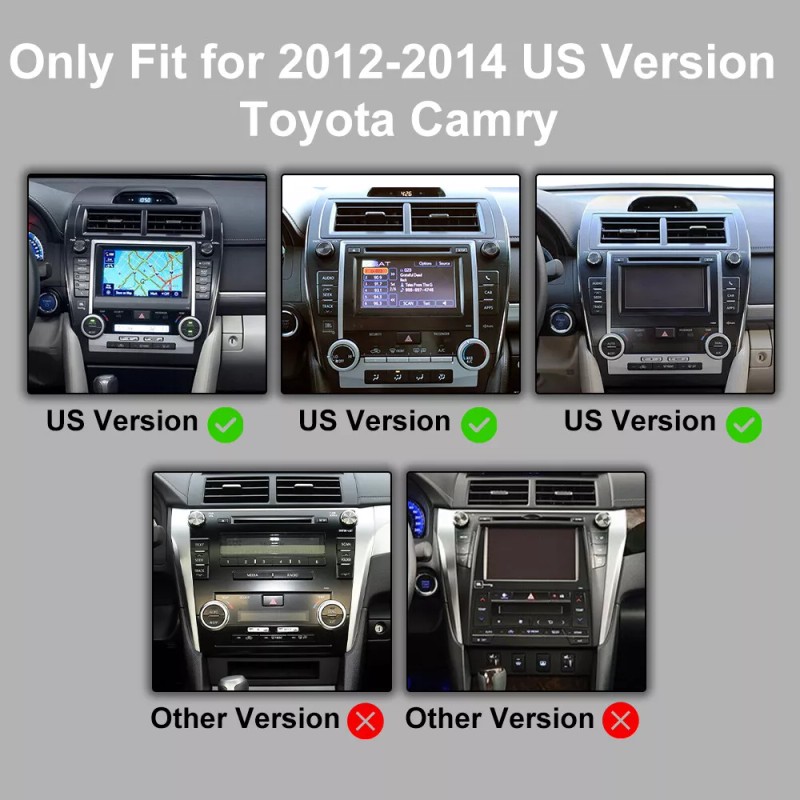Unbranded For 2012-2014 Toyota Camry 10.1" Car Stereo Radio Android
