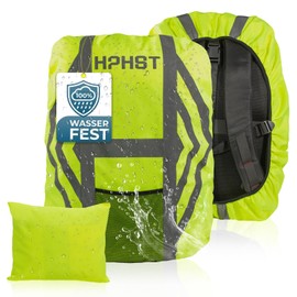 HPHST Rain Cover for Backpacks School Bags (21-45L), Waterproof Backpack Rain Cover Rain Cape with Reflectors & Non-Slip Cross Buckle Strap for Hiking, Camping, Cycling (M (21L-35L))