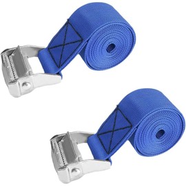 Aicosineg Load Tightening Belt, 6.6 ft (2.5 m), Tie Down Belt, Multi-purpose, Tie-Down Belt, Packaging, Fastening, Binding Band, Binding Machine, Bicycle, Motorcycle, Belt, Loading, Transportation,