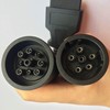 OTKEFDI Truck OBD 6Pin 9Pin J1708 J1939 Protocol Diagnostic Adapter