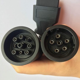 OTKEFDI Truck OBD 6Pin 9Pin J1708 J1939 Protocol Diagnostic Adapter Cable,Heavy Duty Truck Bus Trailer OBD2 Diagnostic Scanner Conntor