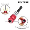 Teocpai 3Pcs Drill Bit Extension 1/4'' Hex Shank Magnetic Screwdriver