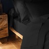 douceur d'intérieur, Fitted Sheet (160 x 200 cm) Lina Black,