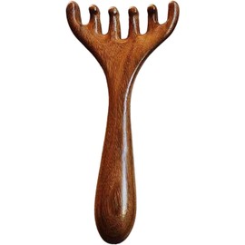 Sandalwood Scalp Massager - Sandalwood Deer Antlers Comb,Wooden Deer Antlers Nasal Scraper, Fashionable Sandalwood Deer Antlers Wide Tooth Comb Manual Massage Tools