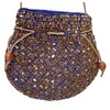 Purpledip Bolsa Potli (bolso con cordón): bordado de lentejuelas de