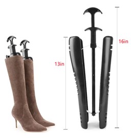EUQINU 2 Pairs Boot Tree Shaft Boots Shapers for Knee High Tall Boots Spring Loaded Adjustable Great Support Form Shaping Inserts for Womens and Mens Shoes