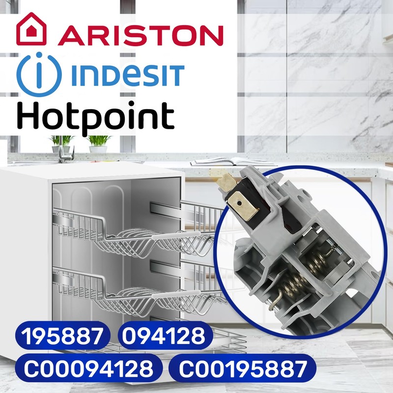 Dishwasher Door Lock with Original Code C00195887 for Indesit for