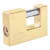 Lock Candado Acero P/cortina 70 Mm Latón Brillante Lock Color Amarillo/plateado