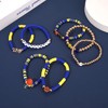 YAHPERN 7 Pack Basketball Bracelets for Women Stackable Heishi Beaded