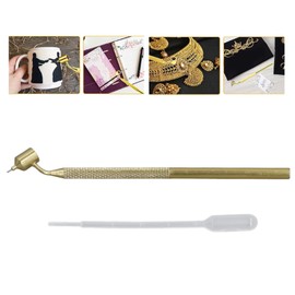 KKPLZZ Fine Line Paint Pen Slanting Fluid Writer Detailing Painting Applicator for Rock Chip Scratch Repair with Dropper (0.7mm)