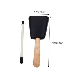 Kisangel Performance Metal Cowbell for Hand Percussion Instrument with Bright Sound for Musical Play and Activities for Home and Farm Use Random Color