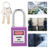 Sonew 38mm Safety Padlock with 2 Keys, Insulating Plastic Nylon