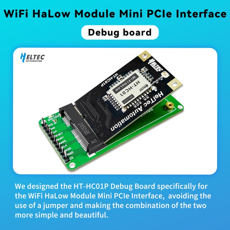 Heltec WiFi HaLow Module Mini PCIe - IEEE 802.11ah 1km