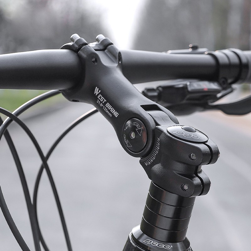 Adjustable Bicycle Handlebar Stem Variable 60 Degree Angle Aluminum Alloy
