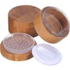 Frienda 2 Pack 30 ml Empty Powder Case Bamboo Cosmetic