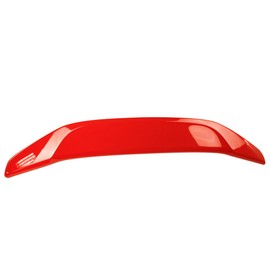 IKON MOTORSPORTS, Trunk Spoiler Compatible with 2016-2021 Honda Civic, Factory Style #R513 Rallye Red ABS W/Brake Light Boot Lip Rear Spoiler Wing Deck Lid Available, 2017 2018 2019