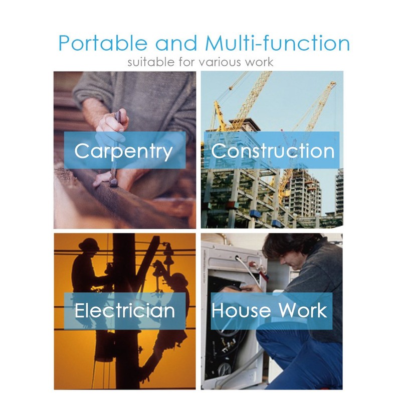 FASITE Tool Belt Pouch, Work Apron with Adjustable Waist Strap,