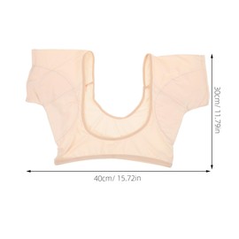HEALLILY Women Underarm Sweat Vest with Reusable Sweat Pads Breathable Guard for Daily Wear and Sports Activities to Stay Dry and Comfortable