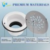 Uni-Green 4-1/4 inch Round Shower Base Drain - Solvent Weld