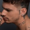 Oxidised Sterling Silver Ear Cuff for Men Earring Men Ear