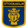 Stockholm (Shield) Sweden Embroidered Patch 7CM X 6CM