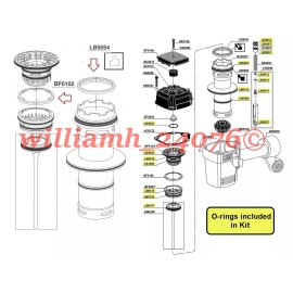 Unbranded Senco SN60 SN65 O-ring Kit + BF0102 + LB5054 + BF0205