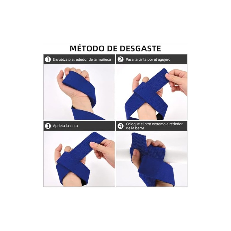 Yostyle Straps para Gym,Correas Levantamiento de Pesas, Muñequeras Gym con