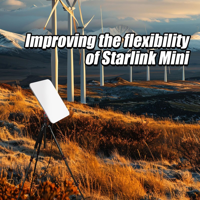 Tripod Adapter for Starlink Mini, Aluminum Alloy Tripod Mount Adapter