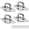 Amadget 4 Pieces 316 Stainless Steel Ceiling Hook Pad Eye