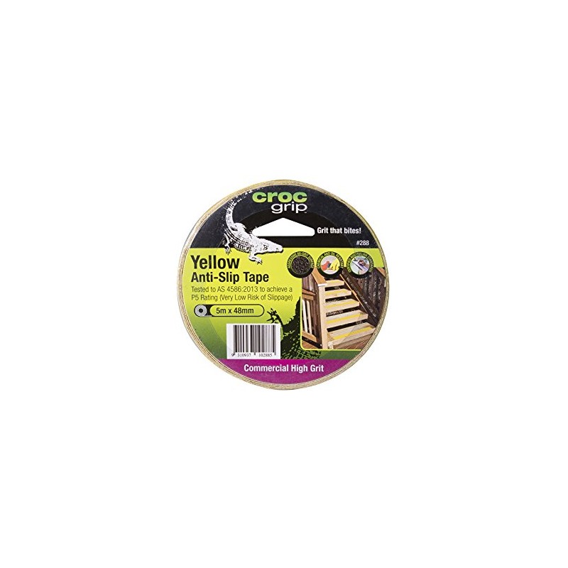 CROC grip Commercial High Grit Yellow Anti-Slip Tape -48mm x